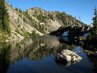 Upper Vista Tarn in evening light