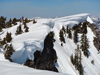 Kevin and Josh above cornices