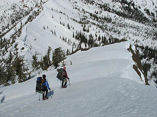 Bob And Kolleen Descending Earl's NW Ridge