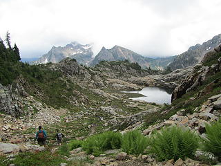 Tarn and nice campsites