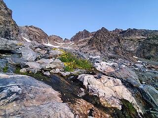 There was actually a lot of running water from camp (5,400':) until ~8,000'