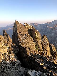 chasm reminiscent of Cathedral. Lots of cliffs and towers on the ridge