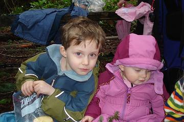 Gabriel and Annika at Tradition Lake.