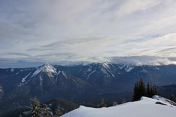 Mt. Aix hidden by clouds