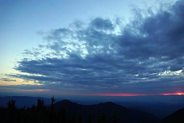 Tolmie Peak sunset over Puget Sound area