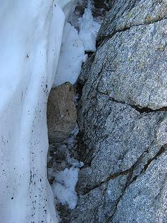 The 18-inch rock that accompanied me down.