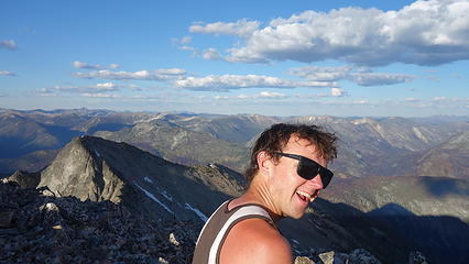 Josh on summit of Lost