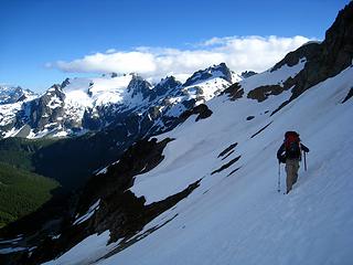 take the lower snow finger to more efficiently get to the lakes