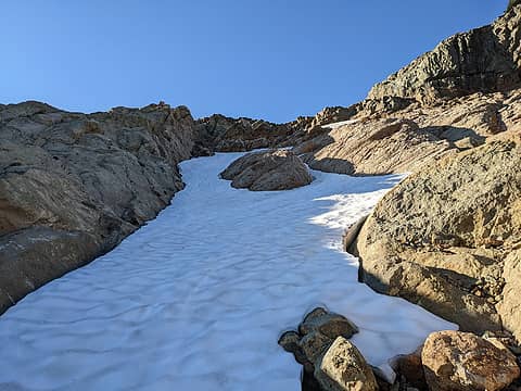 The "snowfield" I elected not to cross!