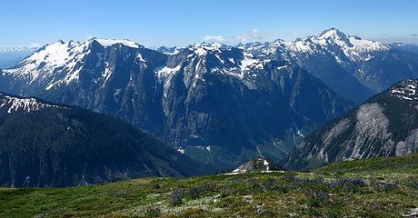 Looking south to Pioneer Ridge