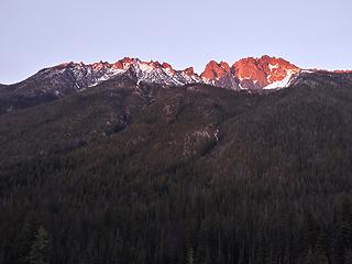 End the day w/ beer and alpenglow