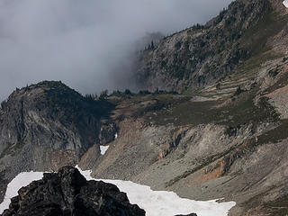 My camp from the top of Mesahchie Peak