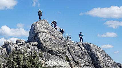 rushwald block - an exciting scramble on markhor ridge