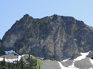 Cliffs above Upper Crystal Lake.