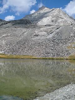 tarn on upper Hyndman Creek in Pioneer Mtns Idaho