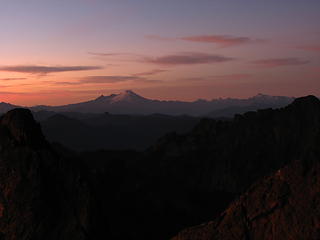 Mount Baker at Sunset from Three Fingers