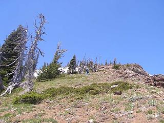 Gary on way up to summit