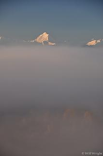 Mt. Hayes over fog, Richardson Highway