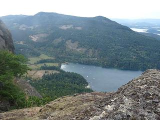 Looking down on the harbor