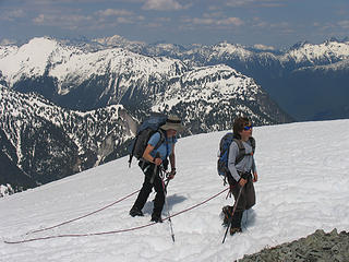 Arriving at the summit