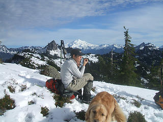 Carla with Glacier Pk. behind