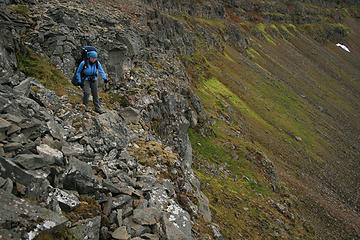 We did not expect a climb. Luckily, it was still light and decent weather.