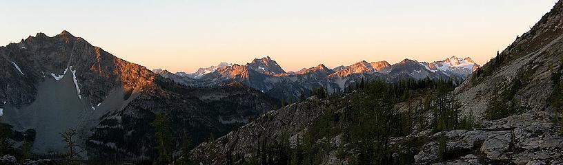 Morning alpenglow (Hock, McAlester, McGregor, etc)