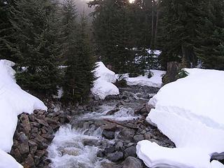 Looking north up (Wolfe?) creek