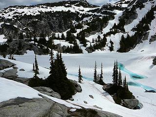 First view of Upper Robin Lake