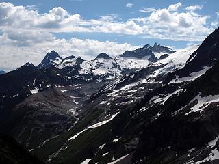 huge glacial moraine