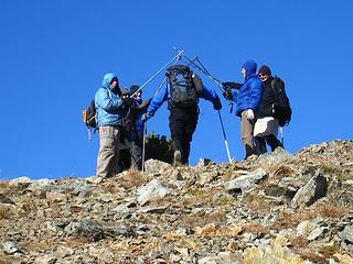 the trekking pole traverse