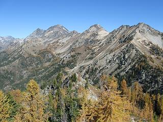 The High Route from atop Carne Mountain