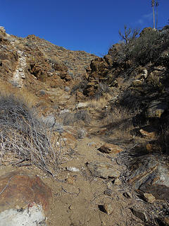 Looking back @ the turn off from the PCT