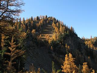 Looking back at Carne Mountain