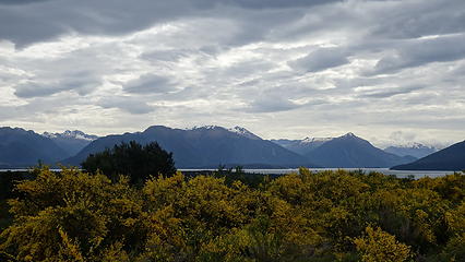 View of Lake Te Anau from the drive back