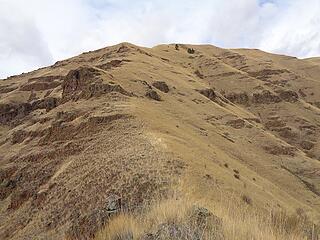 Heading up the to the top the ridge.