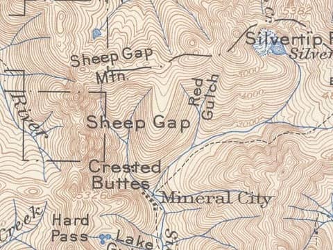 Mineral City Map, w/ sites