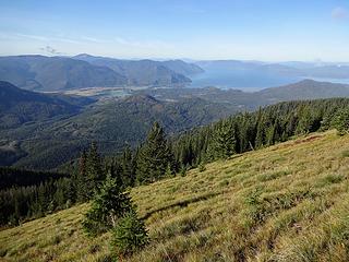 Lake Pend Oreille while ascending Scotchman Peak.