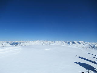 North Cascades and the Blum summit cornice