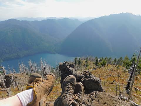 Lake Cushman and the Dry Creek entry on 8/18