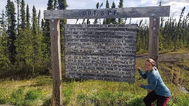 Wrangell Mountain sign