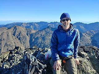 Eric on the summit of Clark