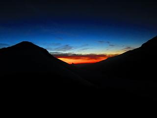 last light from back at camp