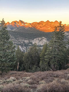 sunrise from minaret summit viewpoint