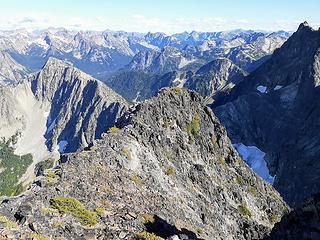 ridge leading to false summit