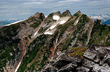 From Long Gone (August 02):  View of the south side of the Sonny Boy summits