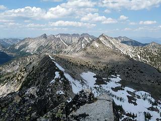 Looking back toward Martin Peak from Switchback (looking north)