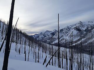 Looking back down the valley