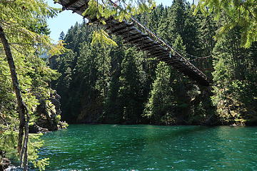 24. Suspension bridge over Devils Creek