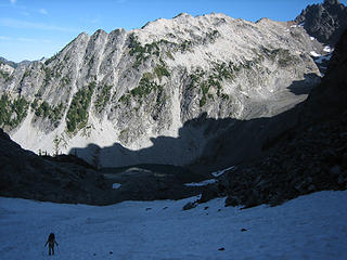 Pacific Crest shadow from above Icegerg Lake.